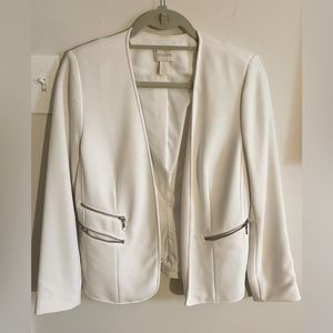 Chico's, Blazer, Fits Reg Size 4, White